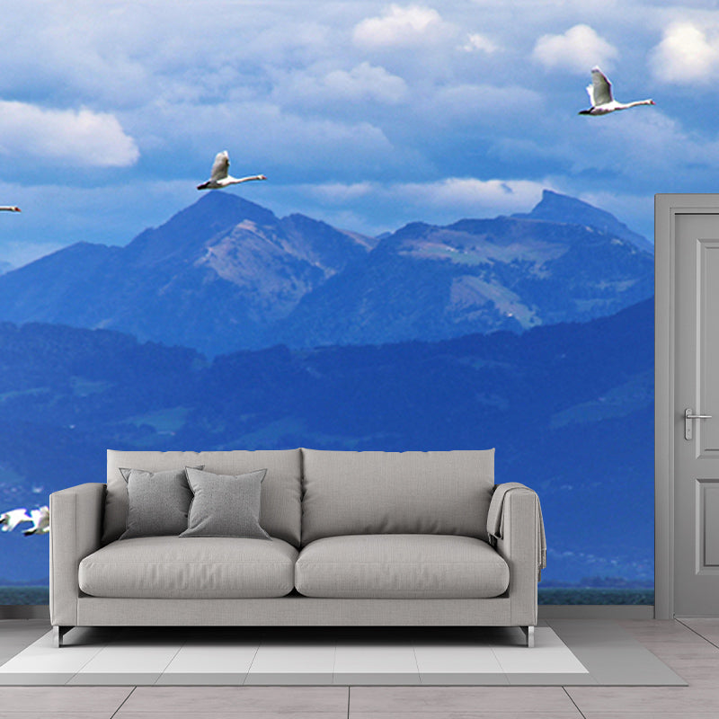 Mountains Photography Mural Wallpaper Environment Friendly Living Room Wall Mural