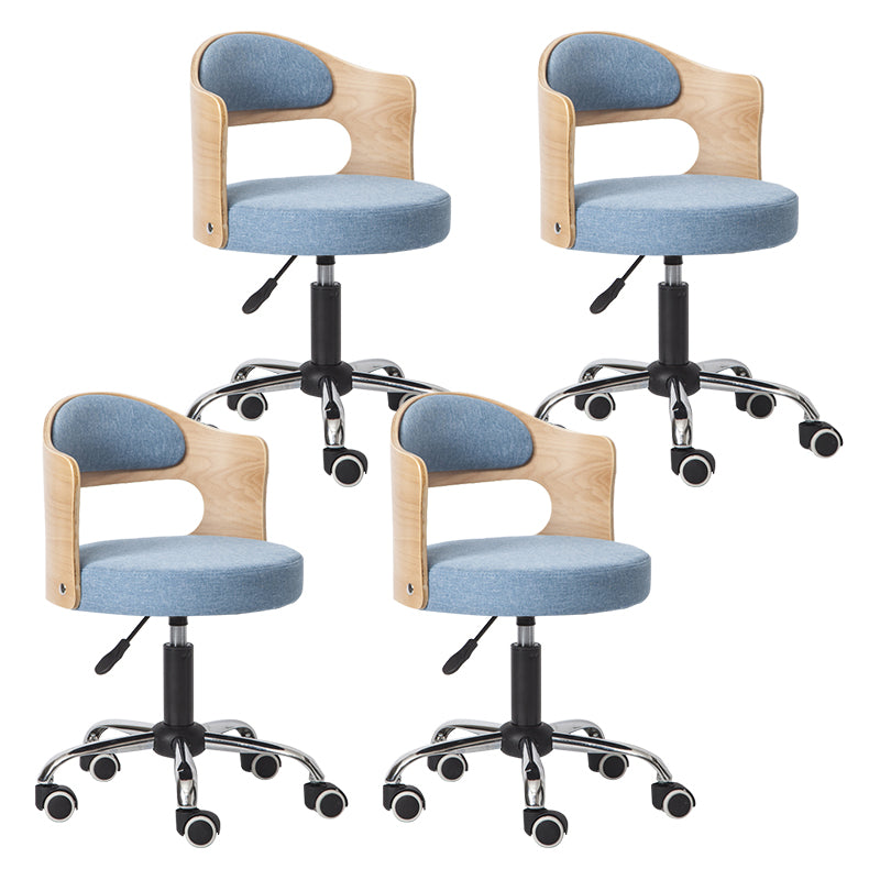 Modern Adjustable Rotatable Stool Steel Household Bar Stool with Cushion and Pulley
