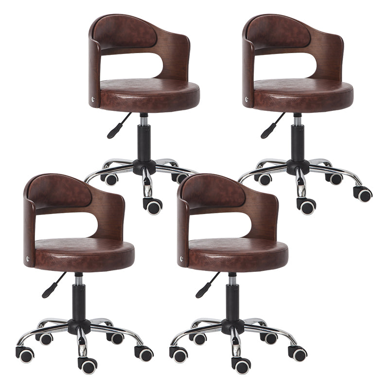 Modern Adjustable Rotatable Stool Steel Household Bar Stool with Cushion and Pulley