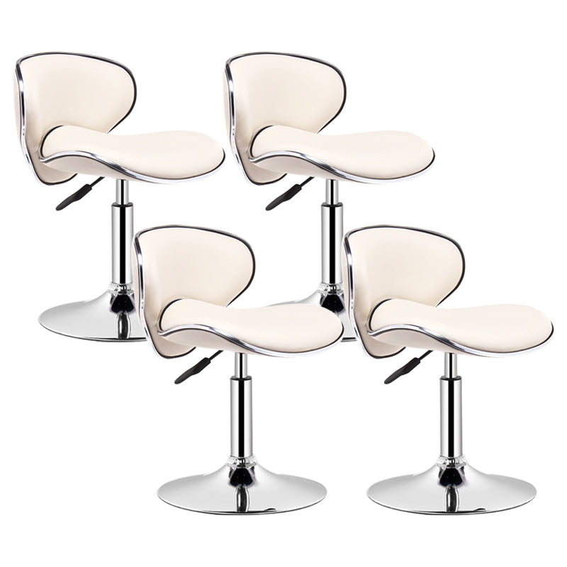 Taburete giratorio elevable moderno para el hogar, taburete de Bar de acero con Pedal y cojín