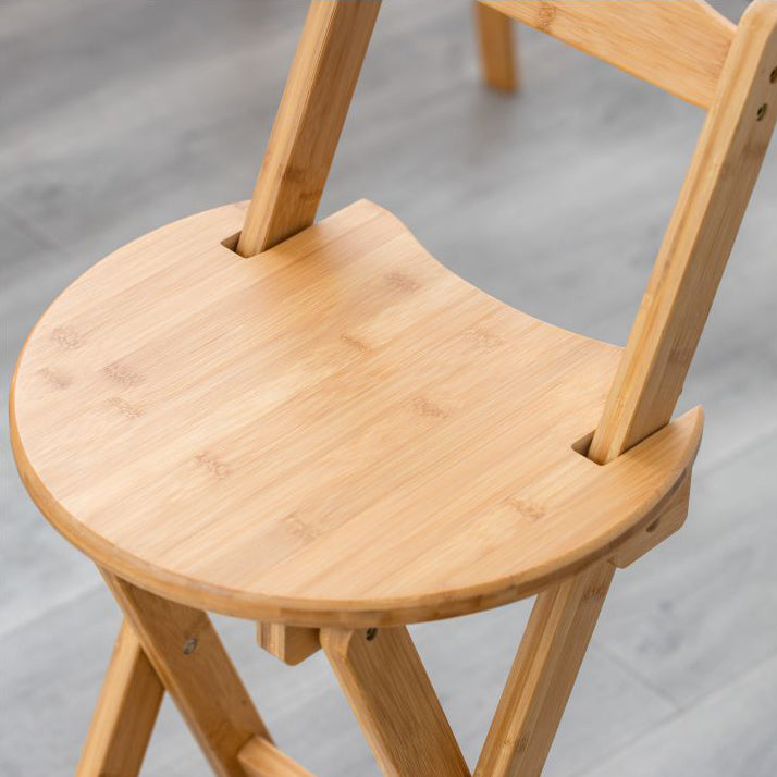 Taburete moderno de barras plegables plegables de madera con pedal con pedal