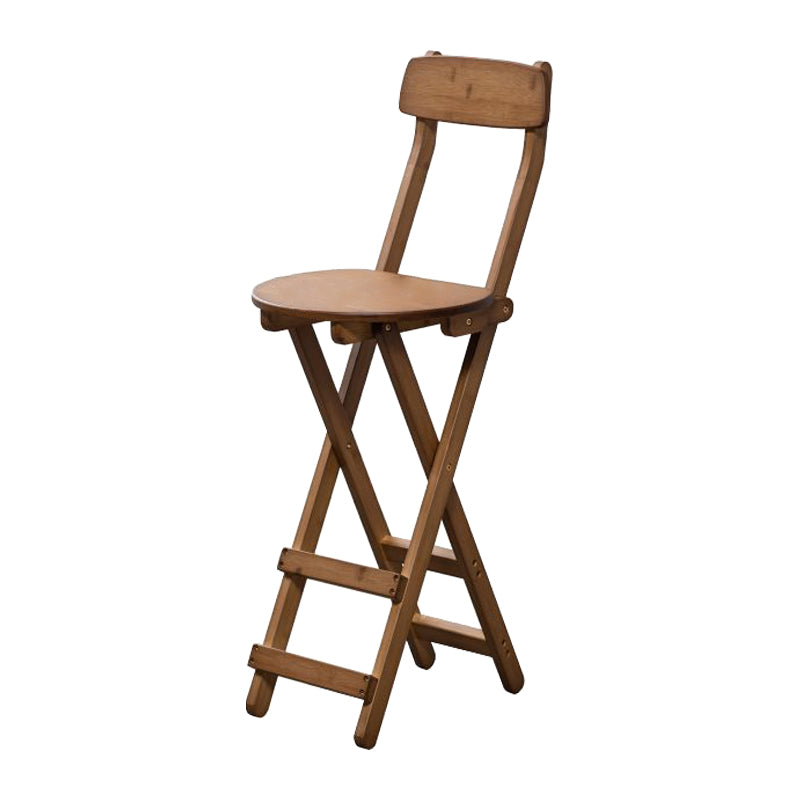 Taburete moderno de barras plegables plegables de madera con pedal con pedal