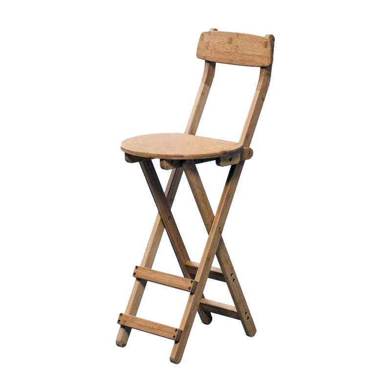 Taburete moderno de barras plegables plegables de madera con pedal con pedal