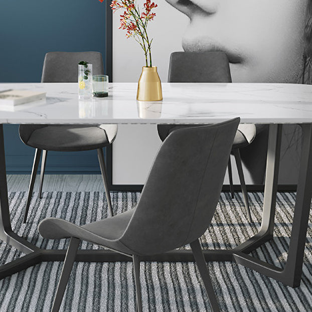 Modern 1/4/6/7 Pieces Dining Set Sintered Stone Dining Table Set for Home