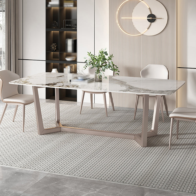 Modern 1/4/5/7 Pieces Dining Set Sintered Stone Dining Table Set