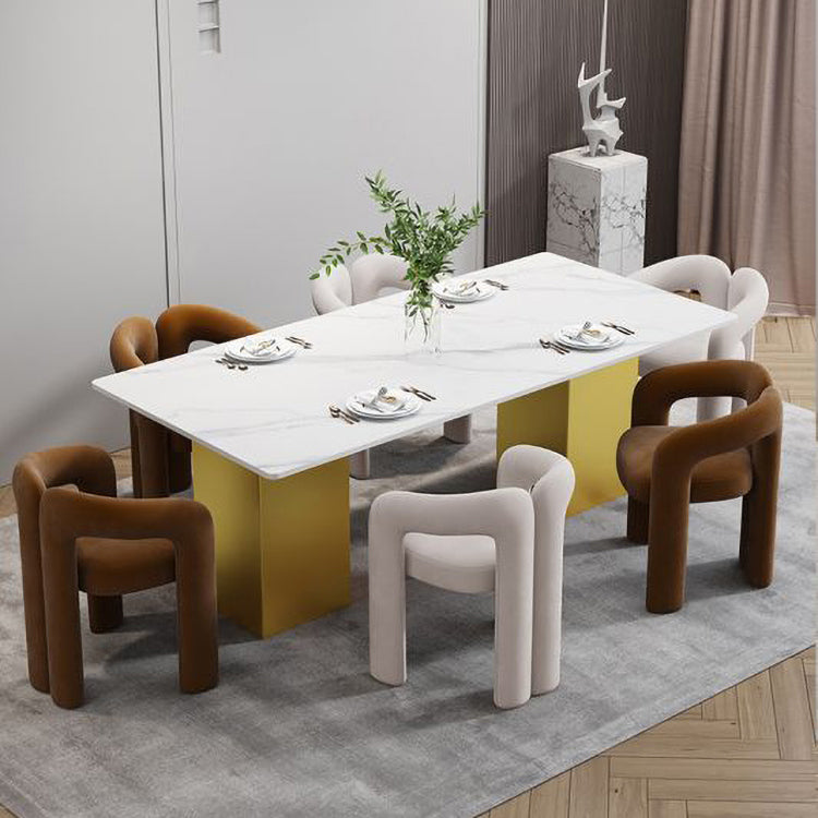 Glam 1/2/5/7 Pieces Dinette Set Sintered Stone Dining Table Sets