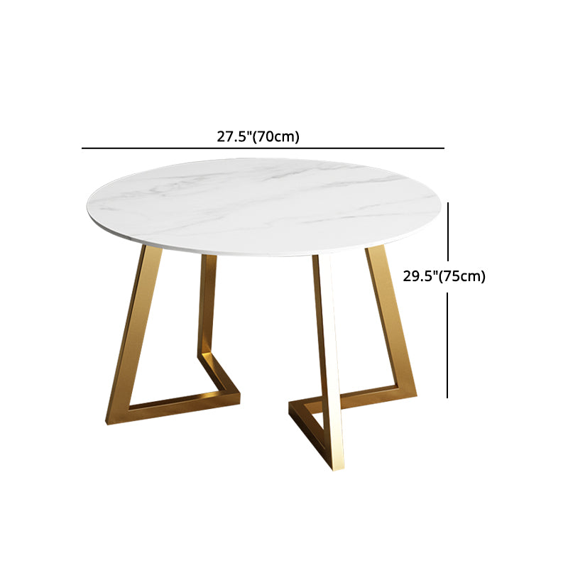 Glam -stijl 1/2/7 stuks dinette tafel met eetkamerstoel ronde vorm eettafel set