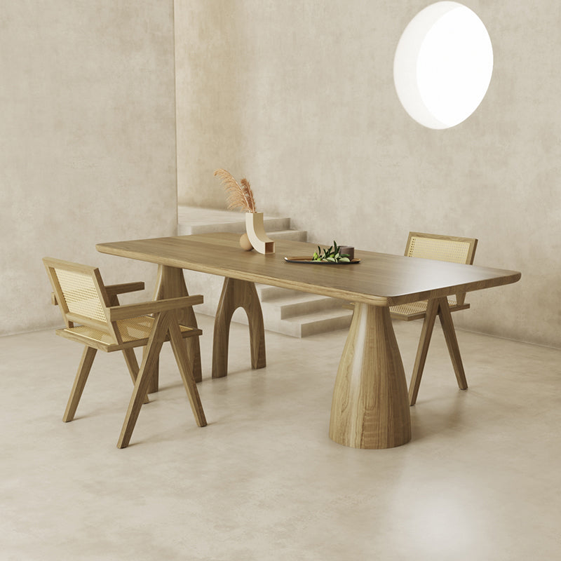 Ensemble de table à manger en bois massif moderne 1/3/4/7 avec chaises en bois ensemble pour la cuisine