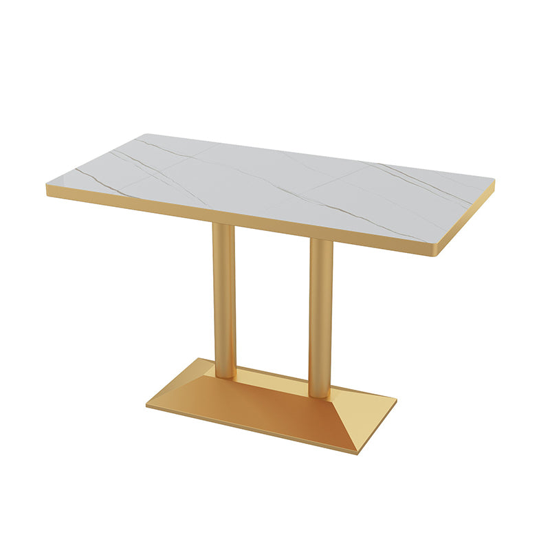 Glam Style 1/2/3/5 Pieces Dining Table Set Metal Dining Room Furniture Set