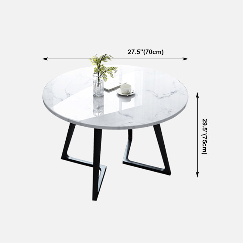 Mesa de piedra con pedestal doble, mesa de comedor de estilo industrial para interiores