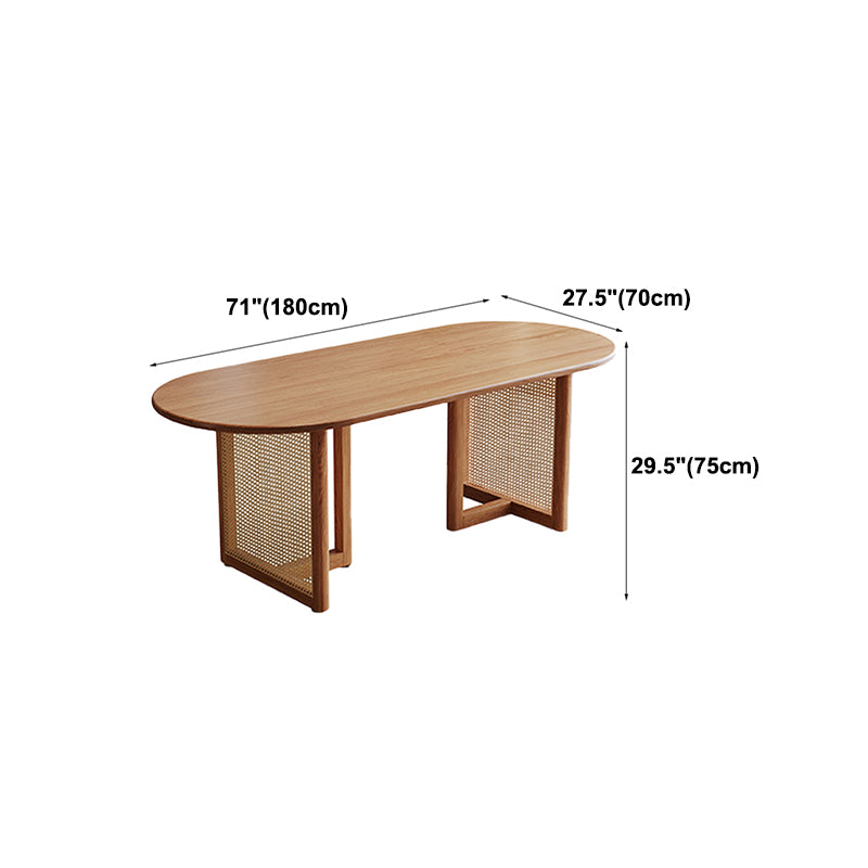 Mesa de comedor de madera maciza de pino, mesa de comedor de estilo sencillo para interior