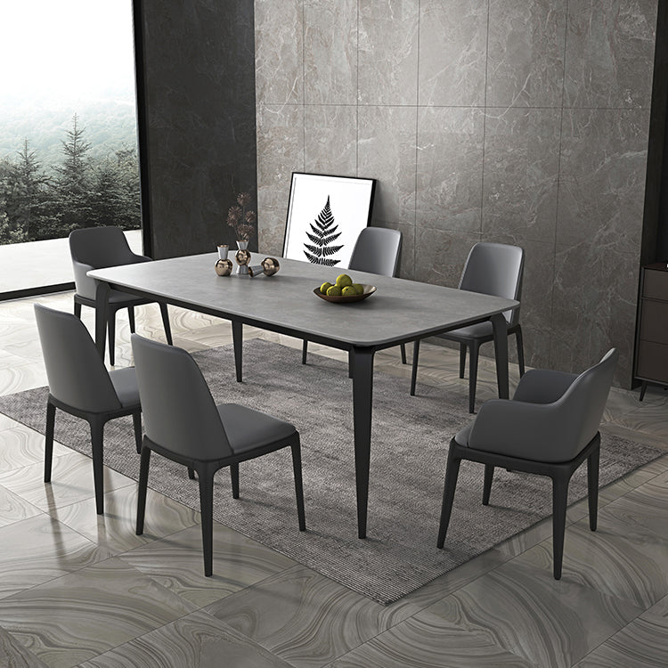 Sintered Stone Top Table for Restaurant Industrial Dining Table with 4 Legs