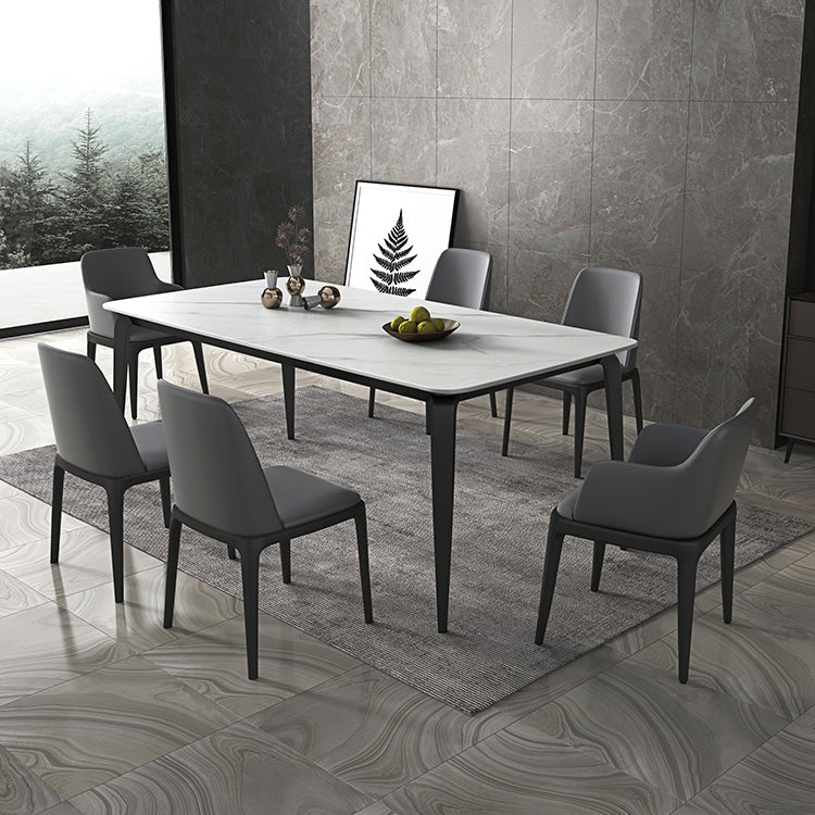 Sintered Stone Top Table for Restaurant Industrial Dining Table with 4 Legs