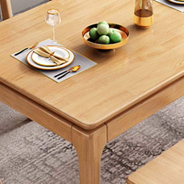 Rectangle 4-foot Dining Room Collection Midcentury Style Dining Table for Home