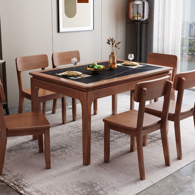 Rectangle 4-foot Dining Room Collection Midcentury Style Dining Table for Home