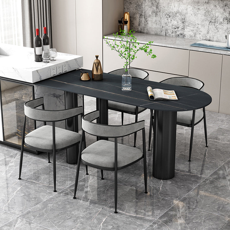 Gesinterde stenen eettafel moderne stijl eettafel voor keuken