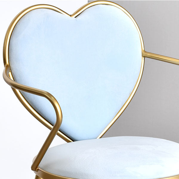 El comedor del terciopelo de Glam preside la silla de comedor del brazo del metal para el uso del restaurante