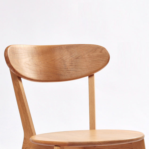 Sedia da pranzo contemporanea sedia senza bracciole opaco in legno massiccio sedia