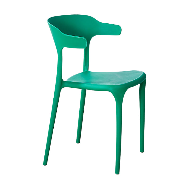 Final mate casero plástico contemporáneo de la parte posterior abierta del sillón que cena la silla