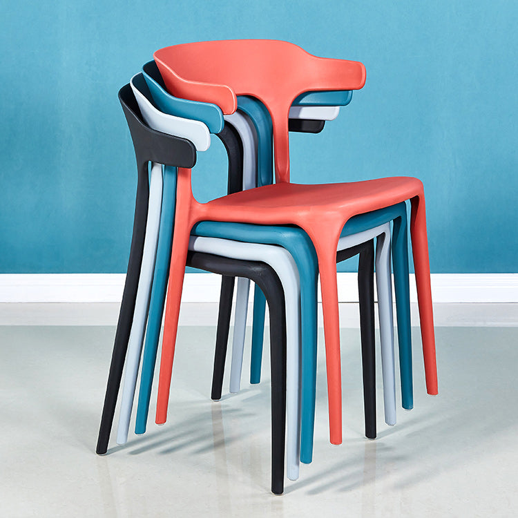 Final mate casero plástico contemporáneo de la parte posterior abierta del sillón que cena la silla