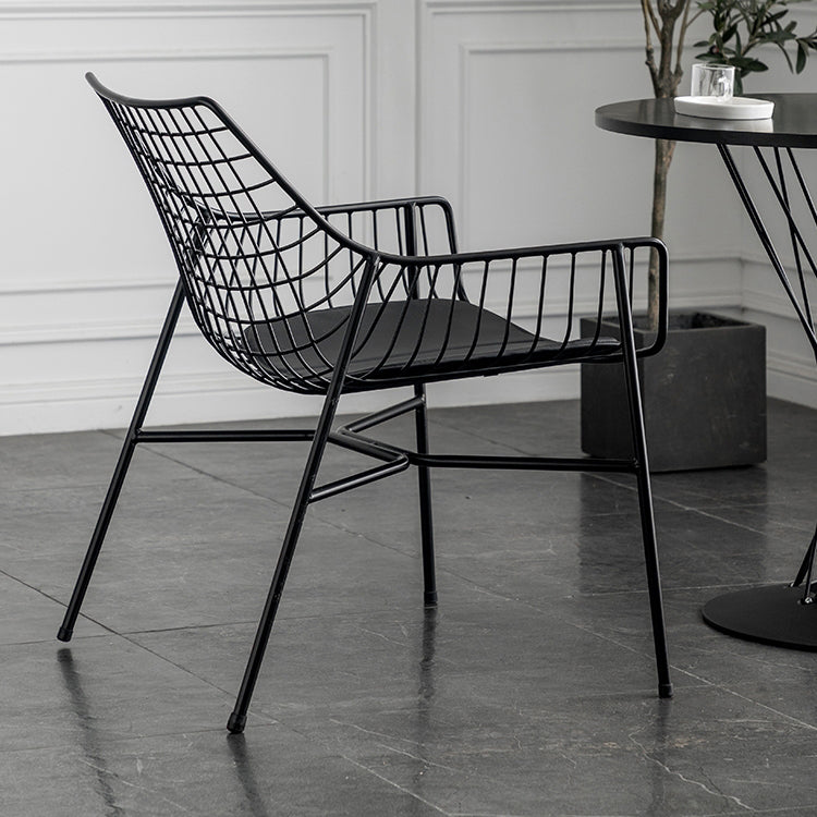 Silla industrial del metal del respaldo cruzado del sillón del comedor de la cocina