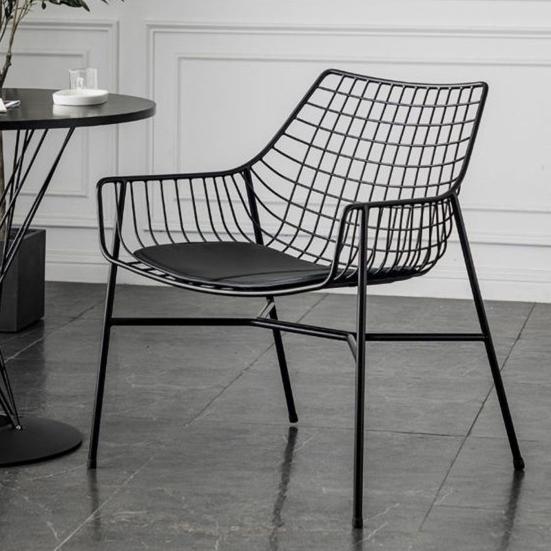 Metal Industrial Kitchen Dining Room Armchair Crossback Chair