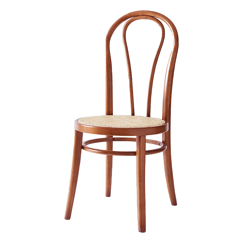Scandinavian Design Windsor Back Side Chairs Wicker Dining Chairs for Home