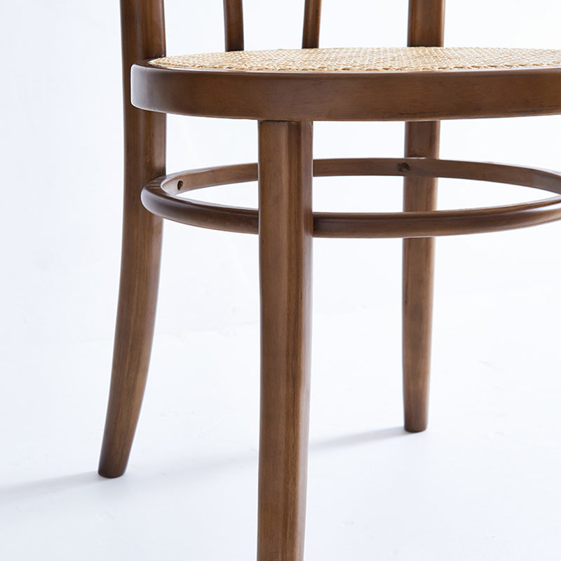 Sillas laterales traseras Windsor de diseño escandinavo, sillas de comedor de mimbre para el hogar