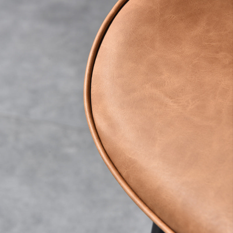 Silla de comedor de cocina Glam escandinavo de metal Silla lateral con respaldo de orejas