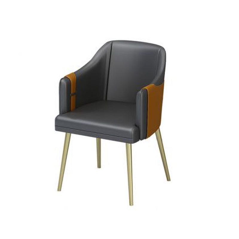 Glam 1/2/5/7 Pièces Ensemble de meubles de restauration en pierre fritté avec chaises en cuir