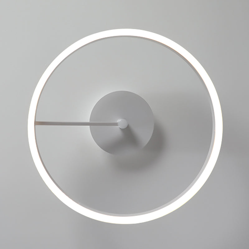 Circle Shape Ceiling Fixture Modern Style Metal 1 Light Ceiling Mounted Light