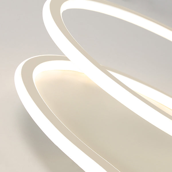 Linear Shape Ceiling Fixture Modern Style Metal 1 Light Ceiling Mounted Light