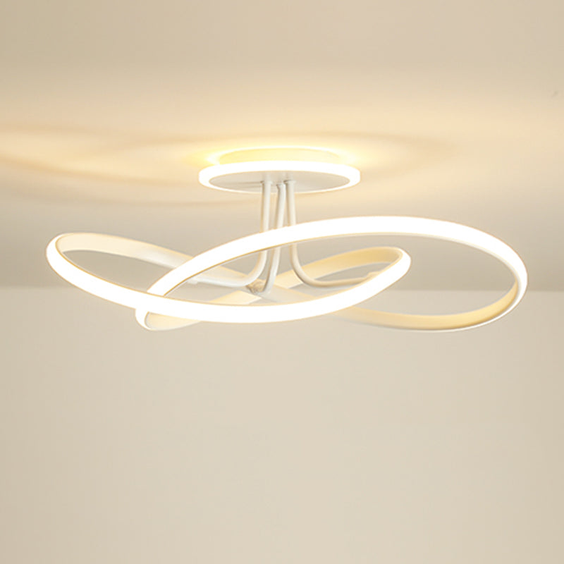 Moderne stijl lineaire vorm plafondarmaturen metaal 2 lichte plafondverlichting