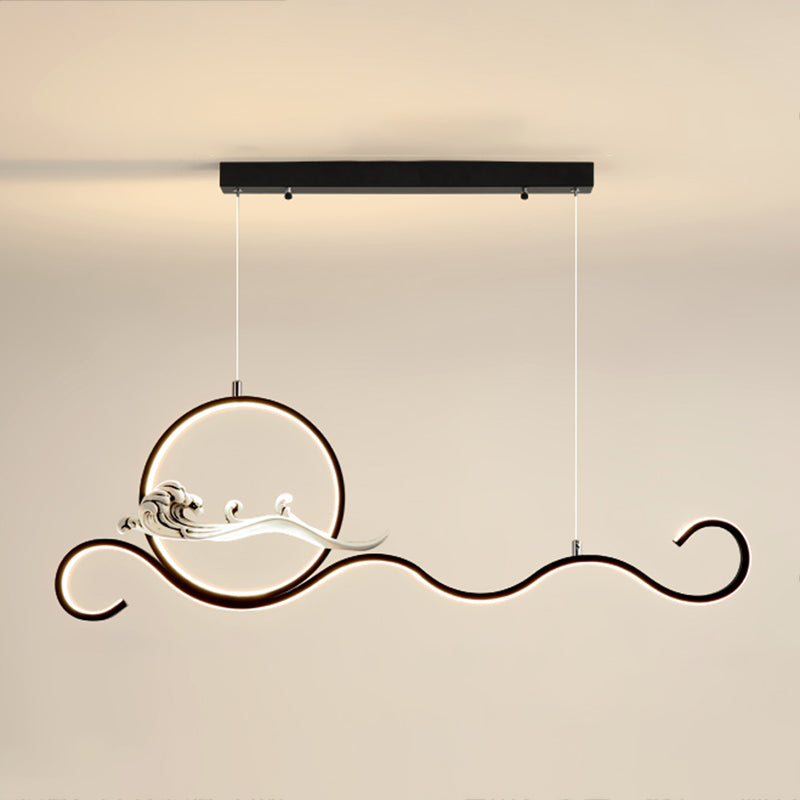 Estilo contemporáneo Luces colgantes de forma lineal Metal de 2 accesorios de iluminación colgante