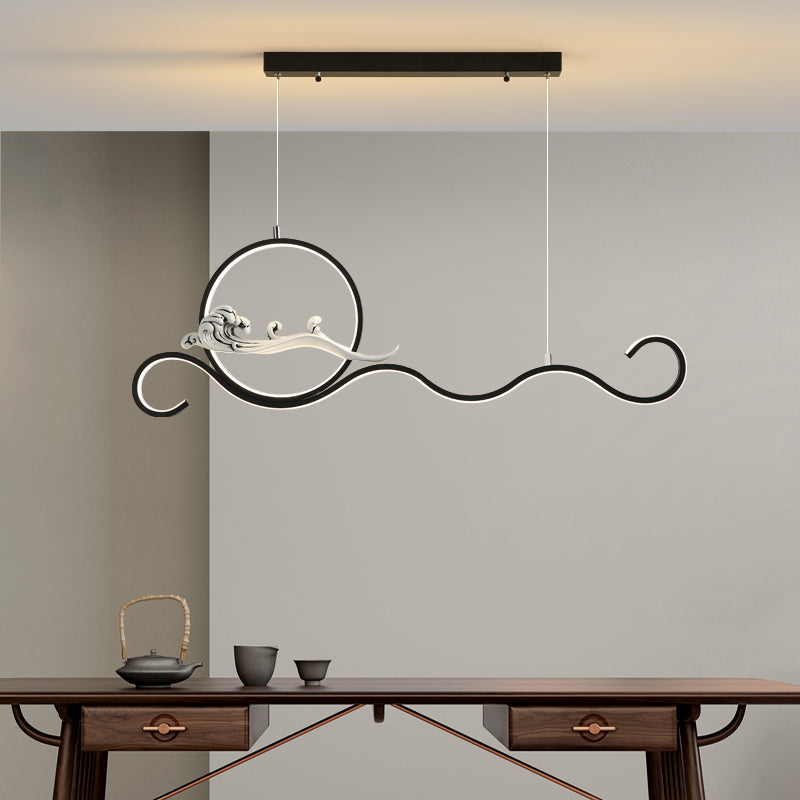 Estilo contemporáneo Luces colgantes de forma lineal Metal de 2 accesorios de iluminación colgante