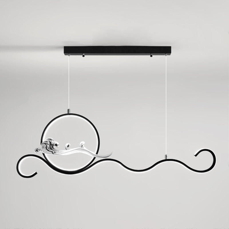 Estilo contemporáneo Luces colgantes de forma lineal Metal de 2 accesorios de iluminación colgante