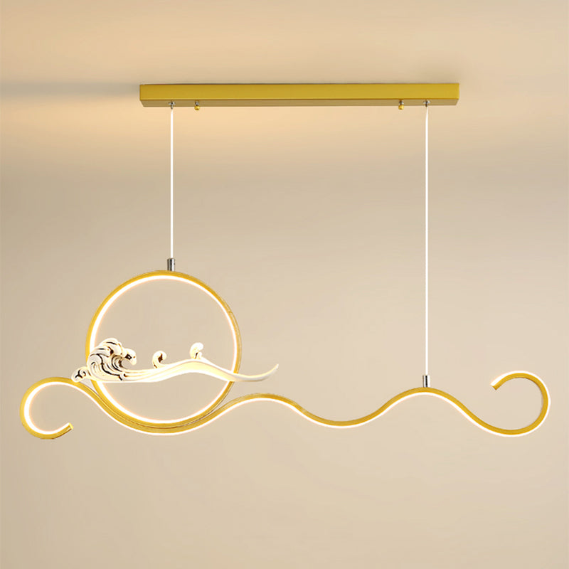 Estilo contemporáneo Luces colgantes de forma lineal Metal de 2 accesorios de iluminación colgante