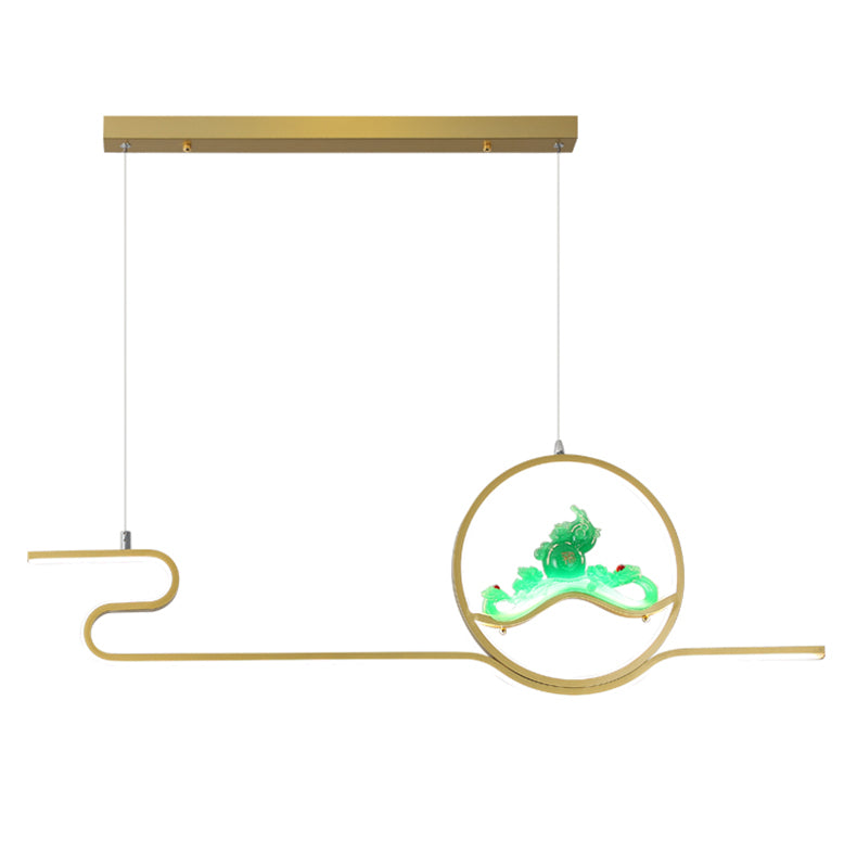 Estilo contemporáneo Luces de isla lineal Luces de metal 2 Lighting Lighting Lighting Accesorios