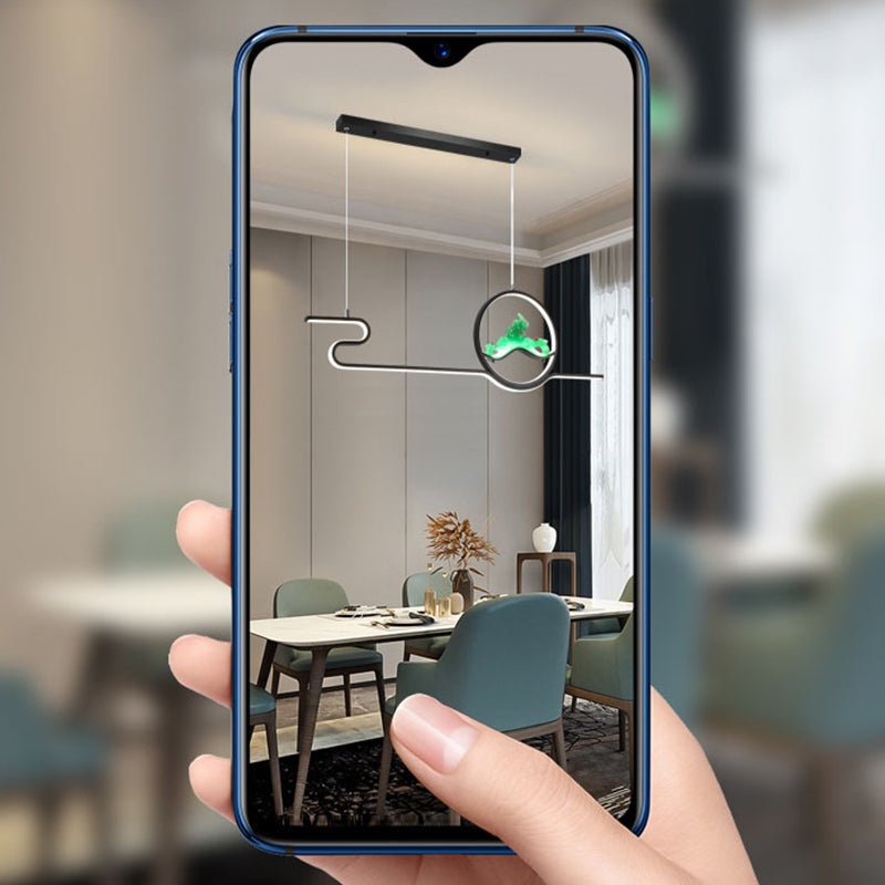 Estilo contemporáneo Luces de isla lineal Luces de metal 2 Lighting Lighting Lighting Accesorios