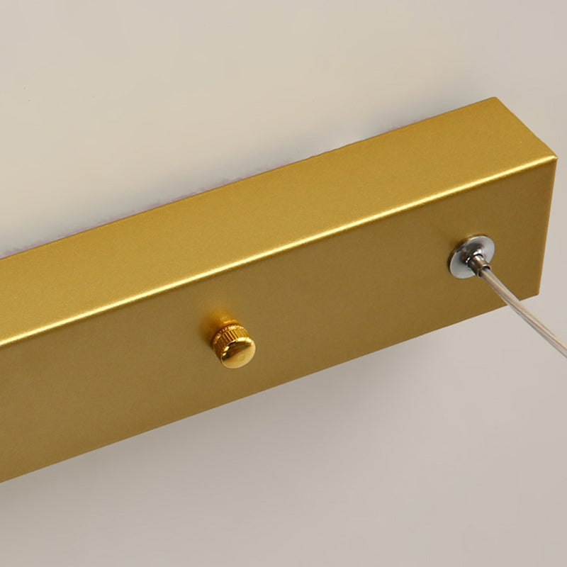 Forma lineal de la isla de la isla de estilo contemporáneo 1 accesorio de iluminación colgante de luz