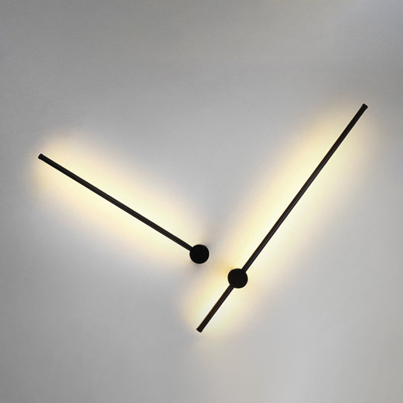 Moderner Stil Linearer Wandleuchte Leuchten Metall 1 Lichtwandmontiertes Licht