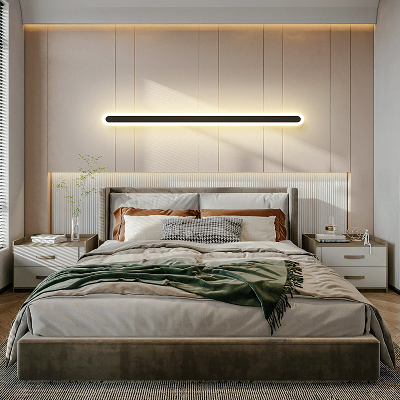 Lineare Form Metall Wandleuchten moderner Stil 1-Licht-Wandhalterung Beleuchtung