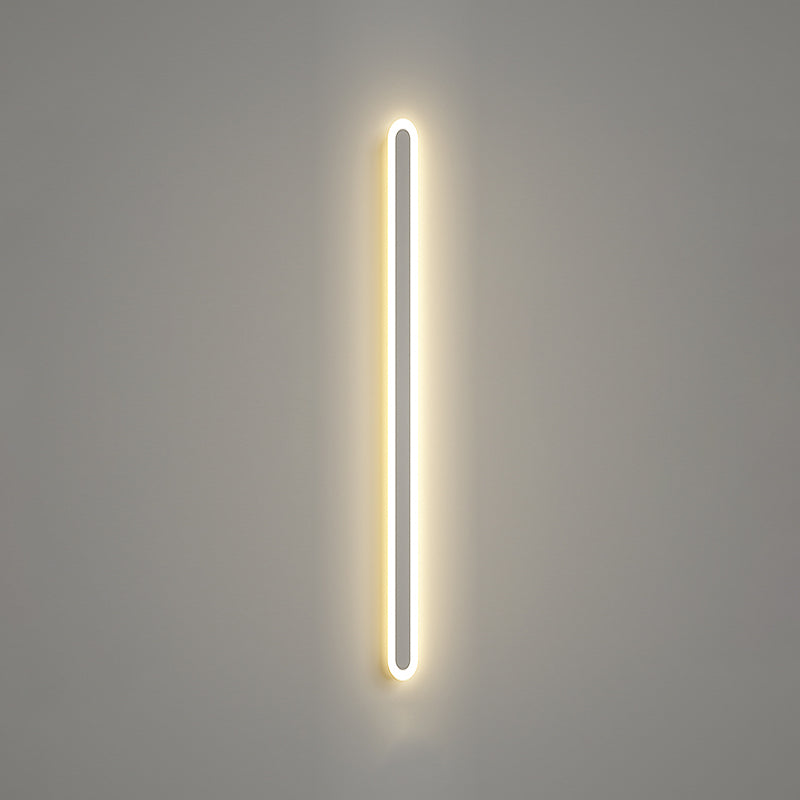 Lineare Form Metall Wandleuchten moderner Stil 1-Licht-Wandhalterung Beleuchtung