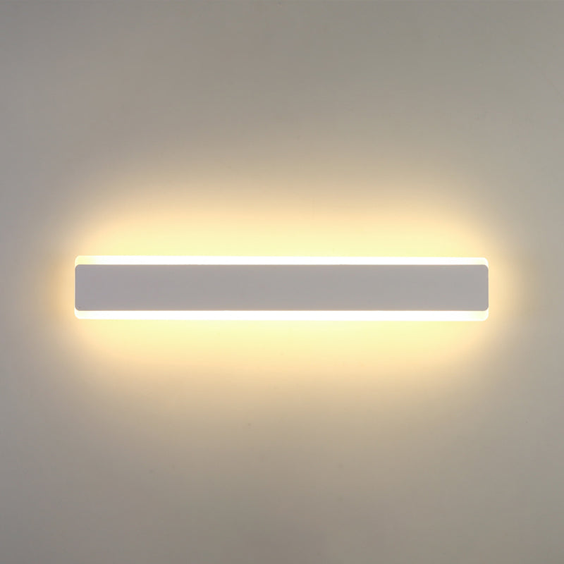 Sombra lineal matones de metal mate moderna iluminación de montaje de pared de luz simple