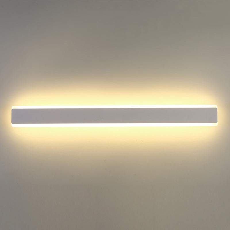 Sombra lineal matones de metal mate moderna iluminación de montaje de pared de luz simple