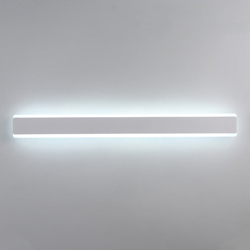 Sombra lineal matones de metal mate moderna iluminación de montaje de pared de luz simple