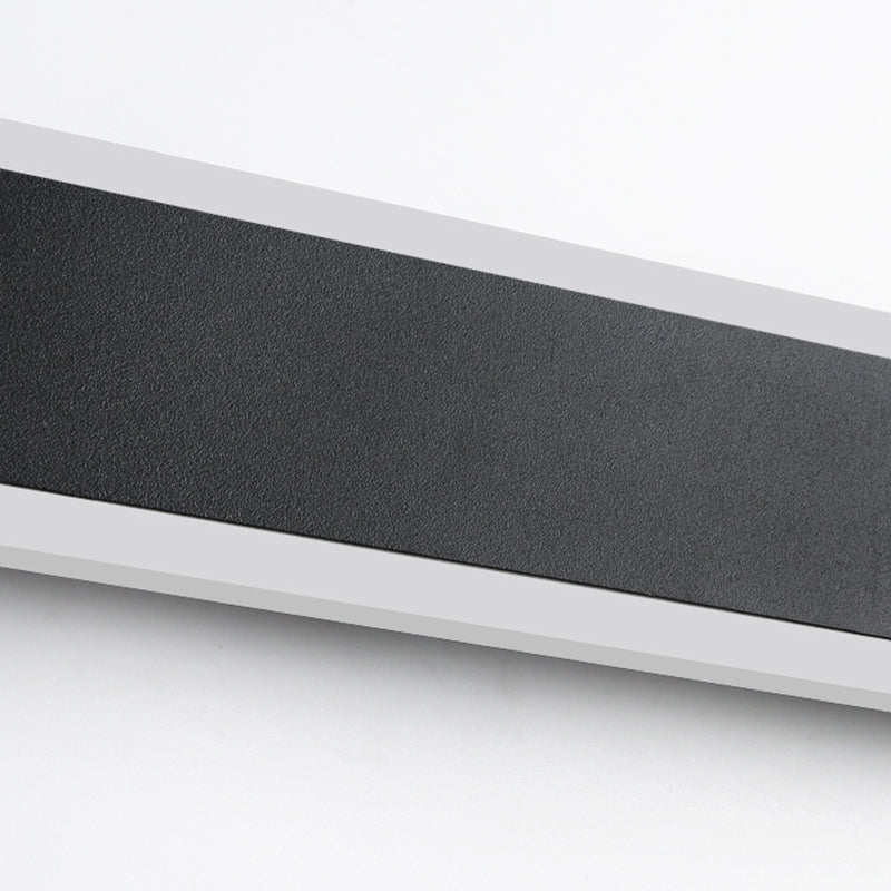 Sombra lineal matones de metal mate moderna iluminación de montaje de pared de luz simple