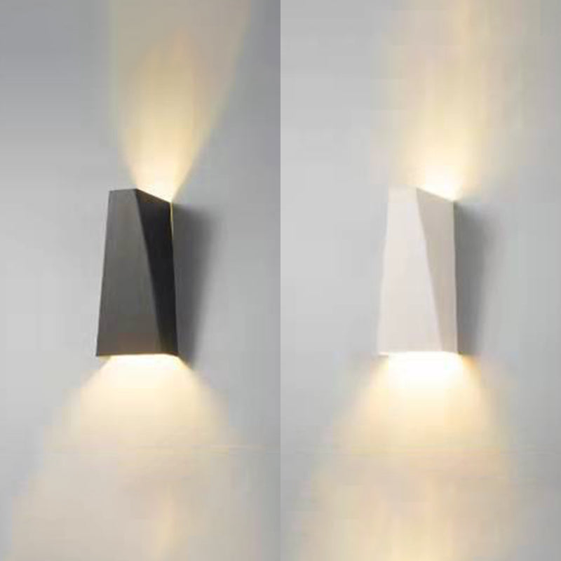 Geometrische Schatten Metallwandbeleuchtung moderner Stil 2 Lichter Wandleuchte Leuchte
