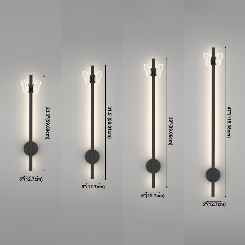 Linearer Schatten Metall Wandleuchte moderne Style 2 Lichter Wandmontage Licht