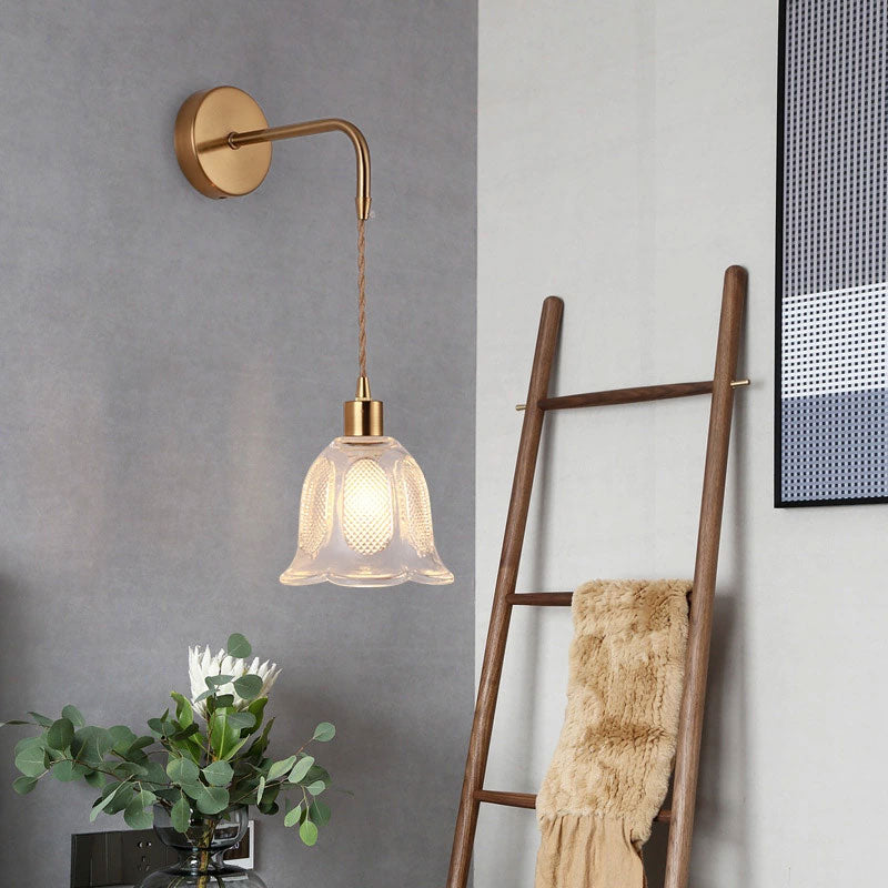 1 lumière géométrique mural luminaire de style industriel Idées d'éclairage mural en verre industriel lumières